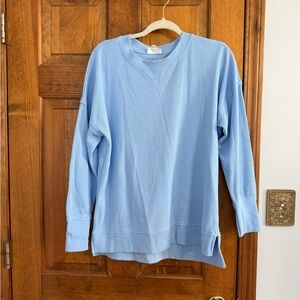 Light Blue Ribbed Pullover